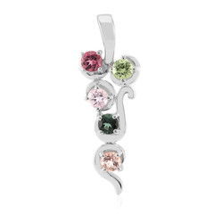 Fancy Tourmaline Silver Pendant (Pallanova)