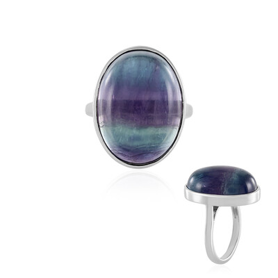 Fluorite Silver Ring (MONOSONO COLLECTION)