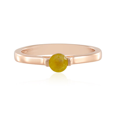 Madagascar Yellow Sapphire Silver Ring