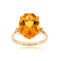 14K Citrine Gold Ring