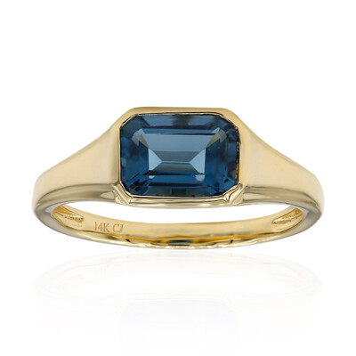 14K London Blue Topaz Gold Ring