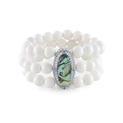 Abalone Shell Silver Bracelet (Dallas Prince Designs)