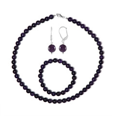 Amethyst Silver Set