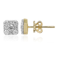 9K SI1 (G) Diamond Gold Earrings