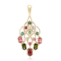 9K Pink Tourmaline Gold Pendant (Rifkind 1894 Collection)