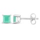 Socoto Emerald Silver Earrings