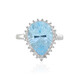 Sky Blue Topaz Silver Ring