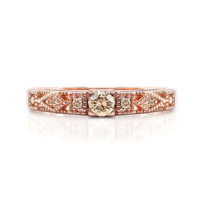 9K SI1 Argyle Rose De France Diamond Gold Ring (Annette)