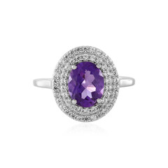 Moroccan Amethyst Silver Ring