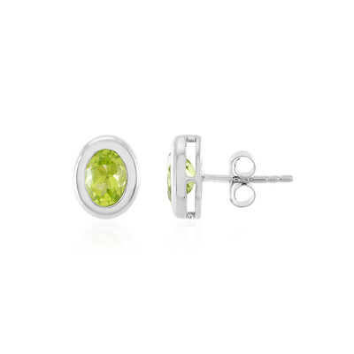 Arizona Peridot Silver Earrings