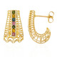 9K Brazilian Yellow Tourmaline Gold Earrings (Ornaments by de Melo)