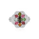 Fancy Tourmaline Silver Ring