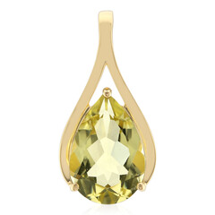 Lemon Citrine Silver Pendant