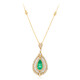 18K Colombian Emerald Gold Necklace (CIRARI)