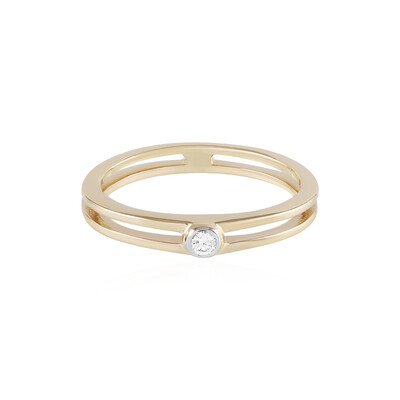 9K SI1 (H) Diamond Gold Ring