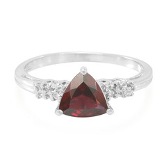 Rajasthan Rhodolite Silver Ring