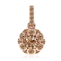 14K VS1 Argyle Rose De France Diamond Gold Pendant