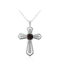 Garnet Silver Necklace