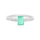 Colombian Emerald Silver Ring