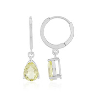 Lemon Quartz Silver Earrings