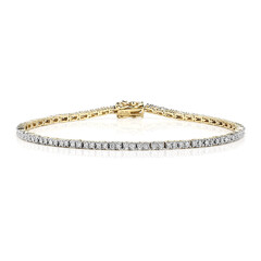 9K SI1 (G) Diamond Gold Bracelet