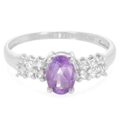 Zambian Amethyst Silver Ring