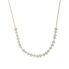 White Freshwater Pearl Silver Necklace (Joias do Paraíso)