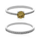 Yellow Zircon Silver Ring