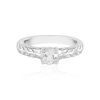 White Topaz Silver Ring