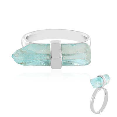 Sky Blue Quartz Silver Ring (MONOSONO COLLECTION)