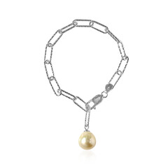 Kabira Golden South Sea Pearl Silver Bracelet (TPC)