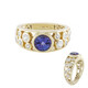 9K AAA Tanzanite Gold Ring (de Melo)