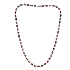 Garnet Silver Necklace