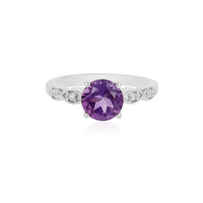 Siberian Amethyst Silver Ring