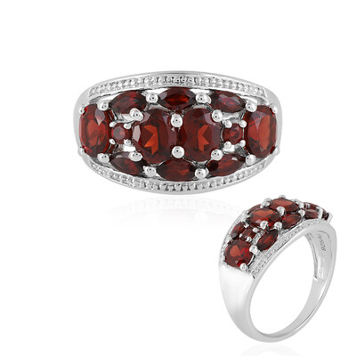 Mozambique Garnet Silver Ring