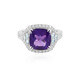 Siberian Amethyst Silver Ring