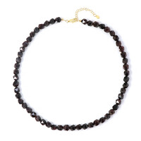 Indian Garnet Silver Necklace