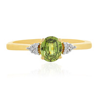 Russian Demantoid Silver Ring