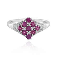 Rhodolite Silver Ring