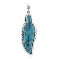 Kingman Blue Mojave Turquoise Silver Pendant (Art of Nature)