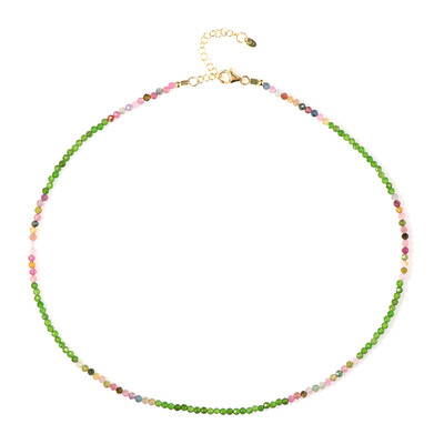 Fancy Tourmaline Silver Necklace