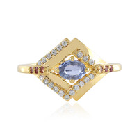 Unheated Ceylon Blue Sapphire Silver Ring