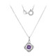 Amethyst Silver Necklace