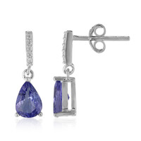 Tanzanite Silver Earrings