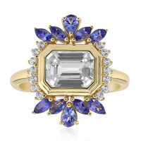 9K Zircon Gold Ring (Adela Gold)