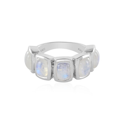 Rainbow Moonstone Silver Ring (KM by Juwelo)