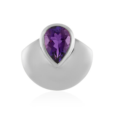 Uruguayan Amethyst Silver Pendant (de Melo)