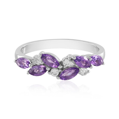 Uruguayan Amethyst Silver Ring