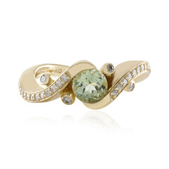 9K Green Tourmaline Gold Ring (de Melo)