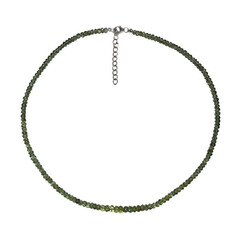 Green apatite Silver Necklace